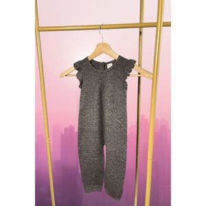 BABY GAP KNITTED GREY BODYSUIT